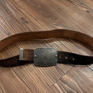 Banana Republic Western Basketweave Vintage Leather Belt / Size 36